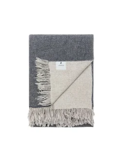 Wohndecke in Grau/ Anthrazit - (L)180 x (B)130 cm