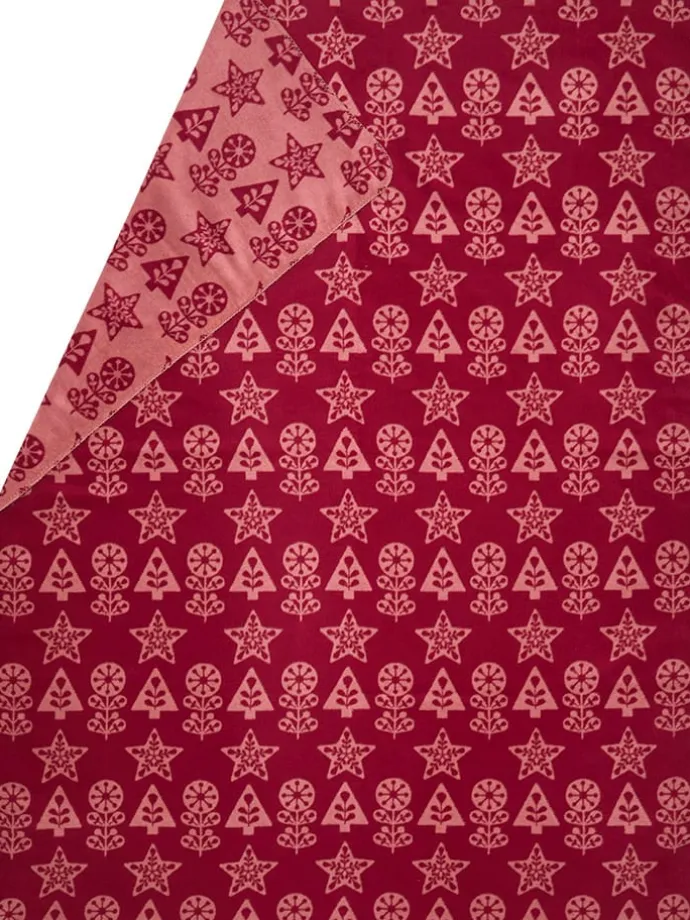 Wohndecke "Savona - Folklore" in Rot