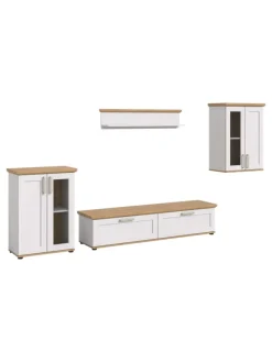 Wohnkombination (B/H/T: 336x161x40 cm) in Sibiu Lärche Nachbildung