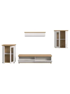 Wohnkombination (B/H/T: 336x161x40 cm) in Sibiu Lärche Nachbildung