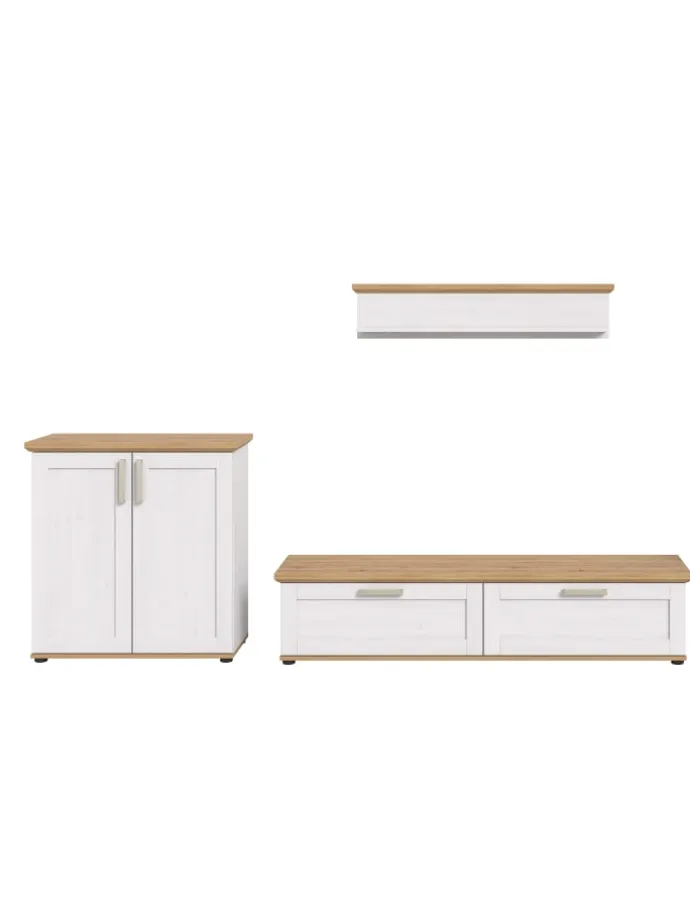 Wohnkombination (B/H/T: 260x151x40 cm) in Sibiu Lärche Nachbildung