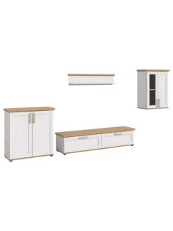 Wohnkombination (B/H/T: 336x161x40 cm) in Sibiu Lärche Nachbildung