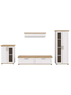 Wohnkombination (B/H/T: 336x161x40 cm) in Sibiu Lärche Nachbildung