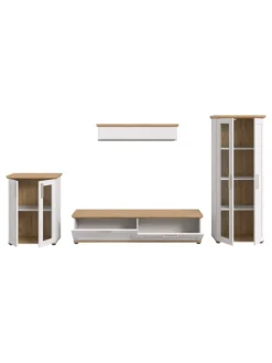 Wohnkombination (B/H/T: 336x161x40 cm) in Sibiu Lärche Nachbildung