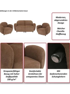 Wohnzimmer-Set P33, Creme