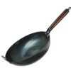 WOK Pfanne für Gasherd Grill Eisen mit Holzgriff D: 32cm