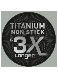 Wokpfanne "Hard Titanium Pro" in Schwarz - Ø 28 cm