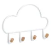 Wolkenförmiger Wandhaken in weiß