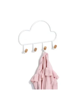 Wolkenförmiger Wandhaken in weiß