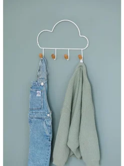 Wolkenförmiger Wandhaken in weiß