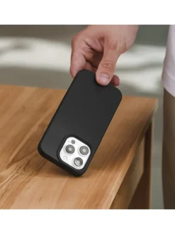 Woodcessories Bio Case, Cover, Apple, iPhone 15 Pro Max, 17 cm (6.7"), Schwarz