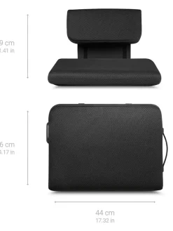 Wärme-Keilkissen mit Lendenwirbelstütze "OL 350" in Schwarz