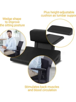 Wärme-Keilkissen mit Lendenwirbelstütze 