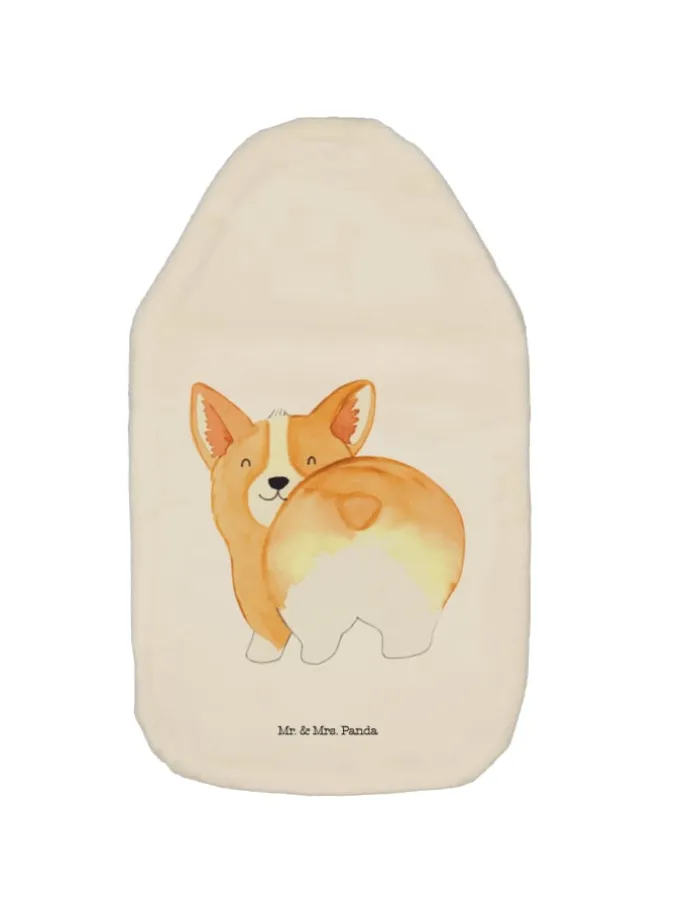 Wärmekissen Corgi Po ohne Spruch in Weiß