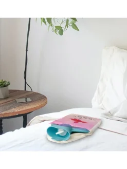 Wärmekissen Flamingo Yoga mit Spruch in Aquarell Pink