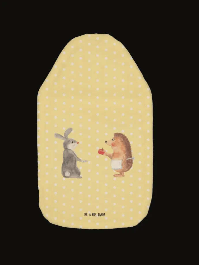 Wärmekissen Hase Igel ohne Spruch in Gelb Pastell