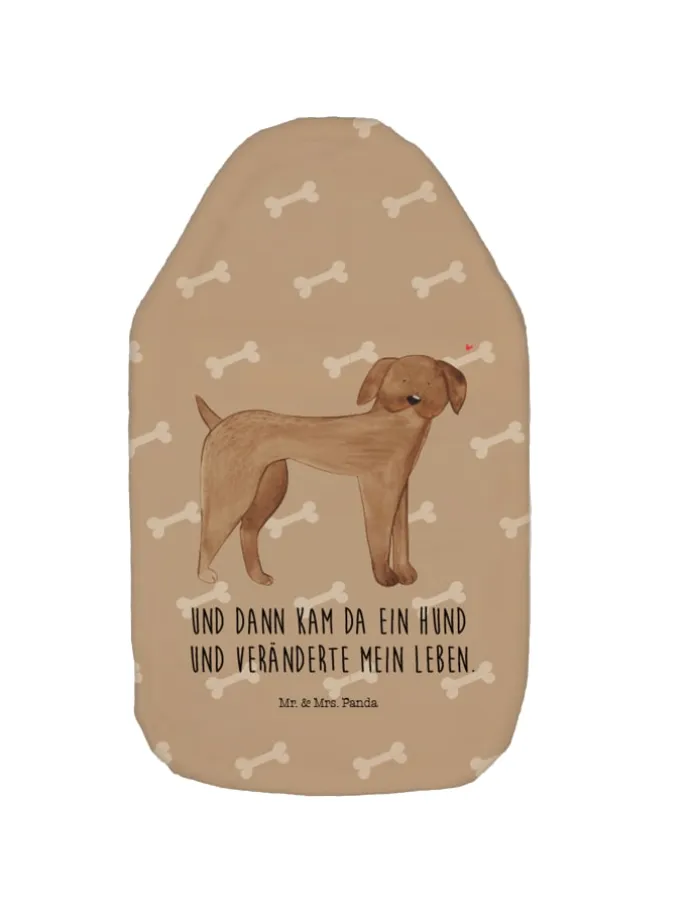 Wärmekissen Hund Dogge mit Spruch in Hundeglück