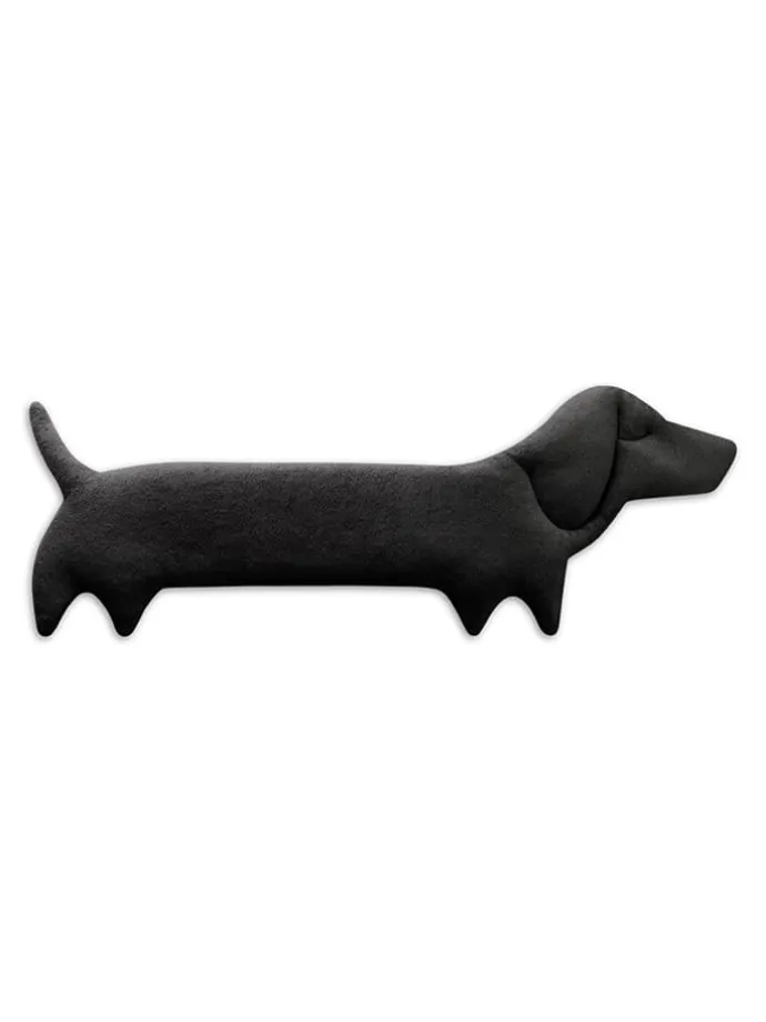Wärmekissen "Hund Winston" in Schwarz - (B)52 x (H)20 x (T)4 cm