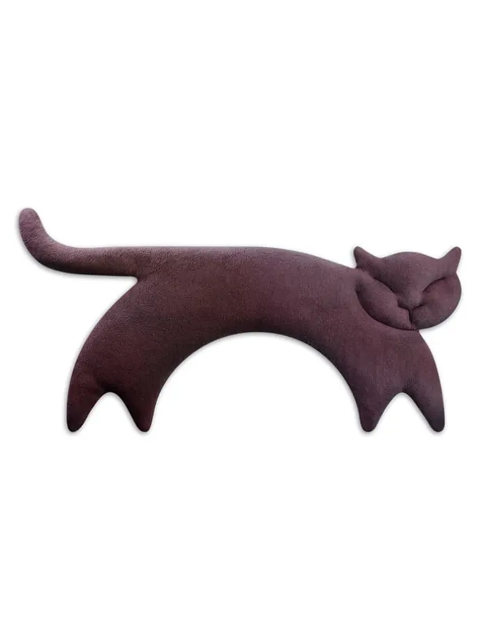 Wärmekissen "Katze Clara" in Lila - (B)47 x (H)23 x (T)4 cm