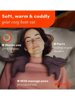 Wärmekissen "Katze Clara" in Lila - (B)47 x (H)23 x (T)4 cm