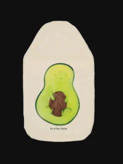 Wärmflasche Avocado Kern ohne Spruch in Weiß
