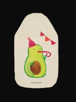 Wärmflasche Avocado Party ohne Spruch in Weiß