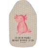 Wärmflasche Axolotl Niedlich mit Spruch in Grau Pastell