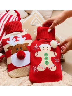 Wärmflasche "Biscotto" in Rot