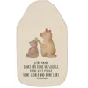 Wärmflasche Bär Kind mit Spruch in Weiß