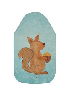 Wärmflasche Eichhörnchen Weihnachtszeit ohne Sp... in Eisblau