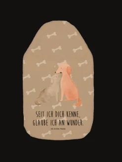 Wärmflasche Hunde Liebe mit Spruch in Hundeglück