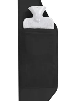 Wärmflasche mit Gürtel und Bezug Nikiski in Schwarz