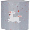 Wäschekorb "Einhorn" in Grau - (B)35 x (H)50 x (T)35 cm