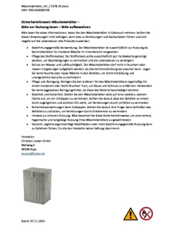 Wäschekorb GRTEXTBIN in Grau