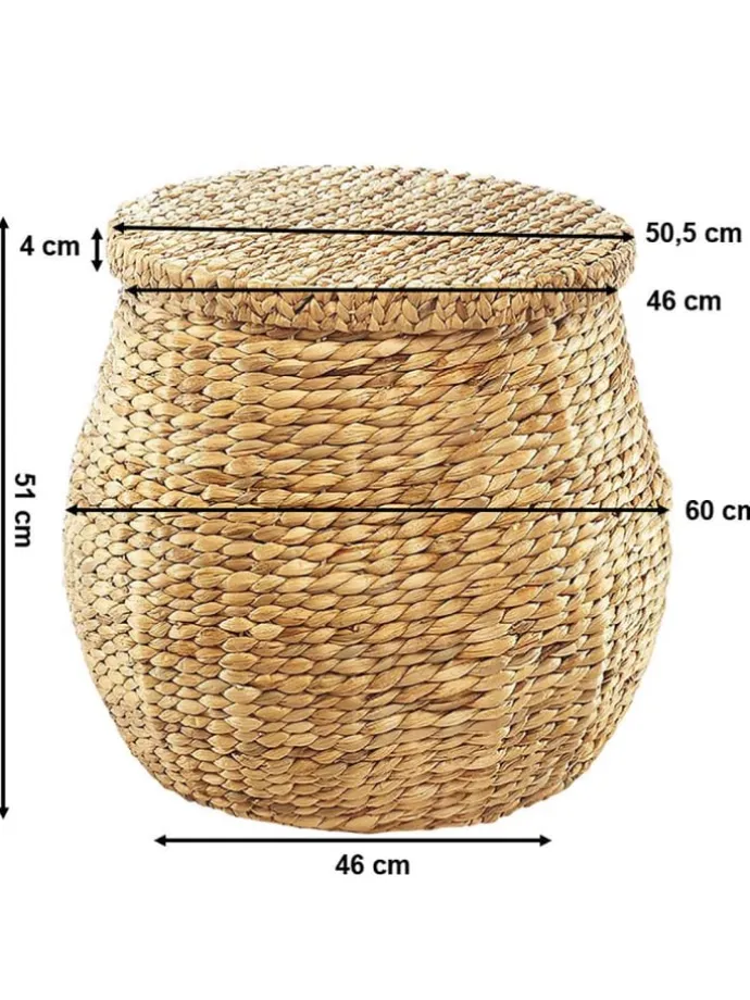 Wäschekorb HYACINTHDEC2 in Braun