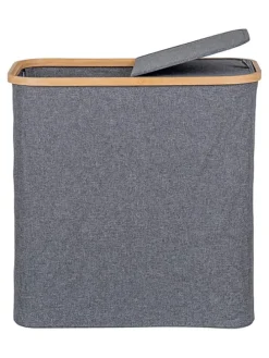 Wäschekorb in Anthrazit - (B)33 x (H)54 x (T)54 cm