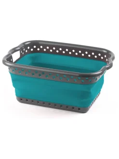 Wäschekorb in Blau/ Grün - (B)54 x (H)24 x (T)39,1 cm