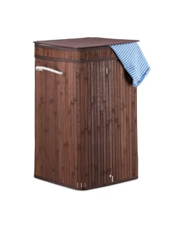 Wäschekorb in Braun - (B)36 x (H)63 x (T)36 cm