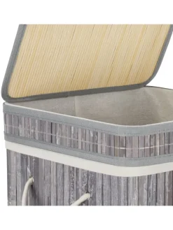 Wäschekorb in Grau - (B)36 x (H)63 x (T)36 cm