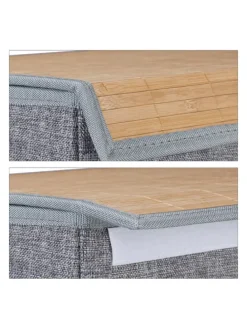 Wäschekorb in Grau - (B)40 x (H)60 x (T)30 cm