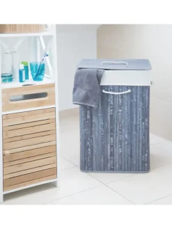 Wäschekorb in Grau - (B)43,5 x (H)65,5 x (T)33,5 cm