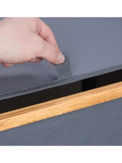 Wäschekorb in Grau/ Natur - 105 l