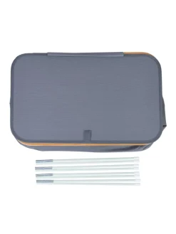 Wäschekorb in Grau/ Natur - 105 l