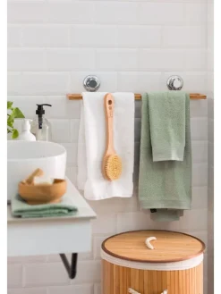 Wäschekorb in Hellbraun - (H)60 x Ø 40 cm