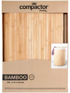 Wäschekorb in Hellbraun - (H)60 x Ø 40 cm