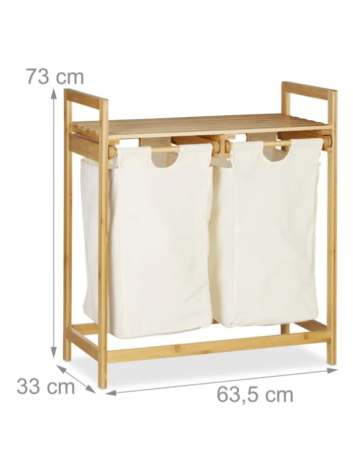 Wäschekorb in Natur - 60 l