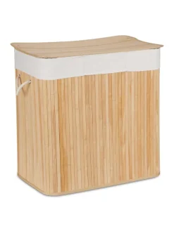 Wäschekorb in Natur - (B)62,5 x (H)62 x (T)42,5 cm