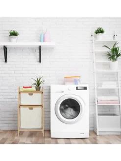 Wäschekorb in Natur/ Beige - (B)44 x (H)85 x (T)33 cm