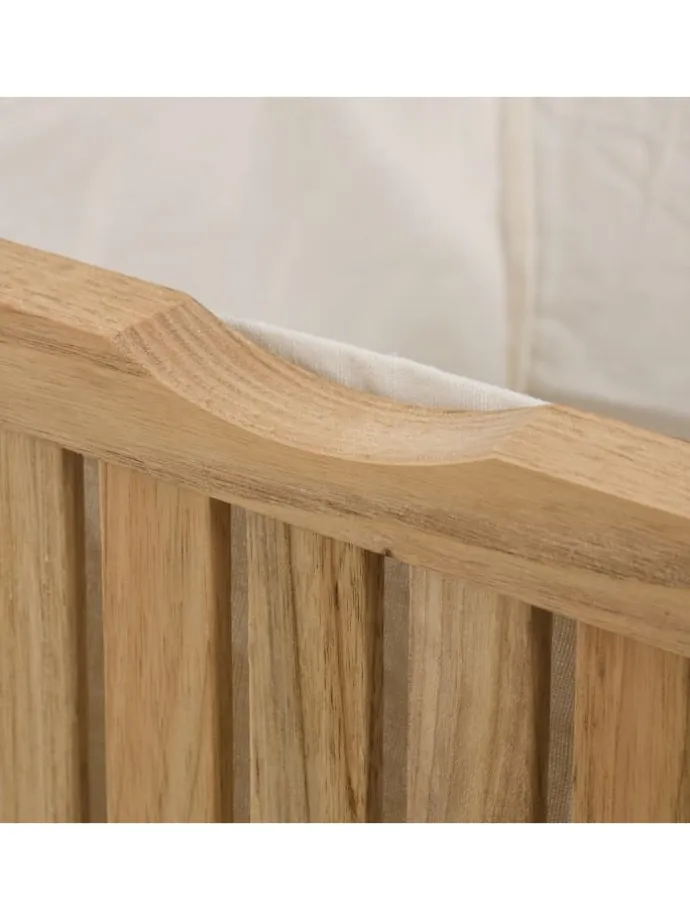 Wäschekorb in Natur/ Weiß - 30 l