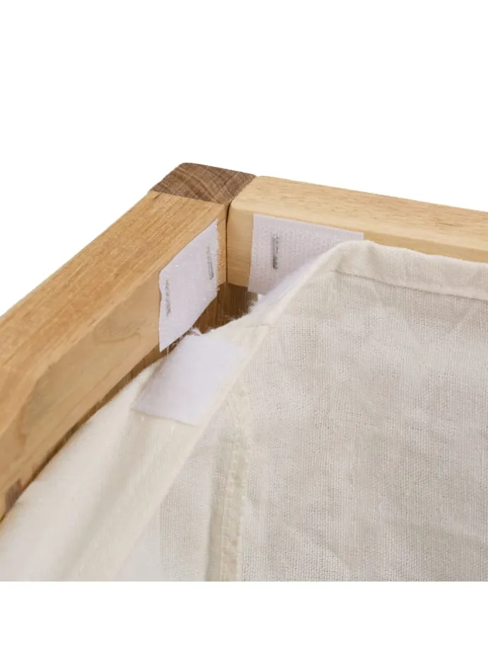 Wäschekorb in Natur/ Weiß - 30 l